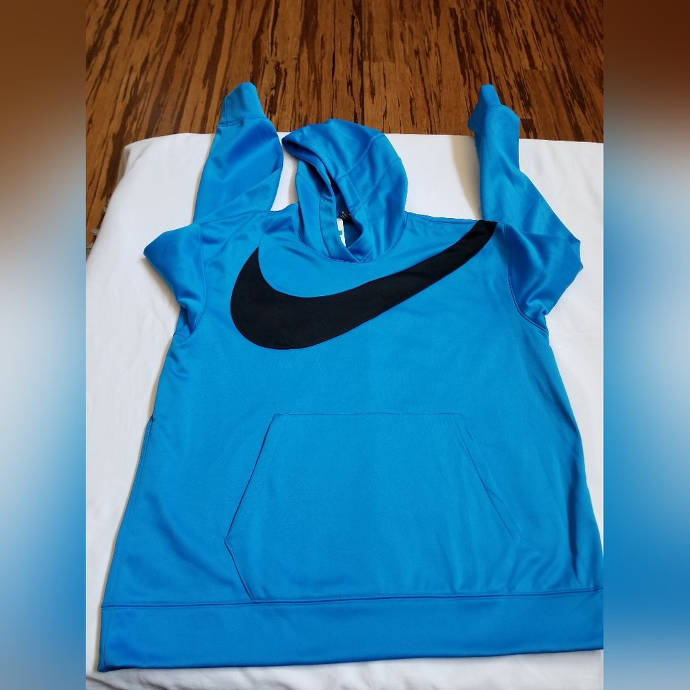 Nike Mens Therma Pullover Big  Swoosh Basketball -Casual Hoodie